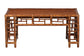 bali & pari Wahid Marbled Tortoise Rattan Coffee Table