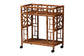 bali & pari Wahid Marbled Tortoise Rattan Kitchen Cart