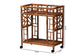 bali & pari Wahid Marbled Tortoise Rattan Kitchen Cart