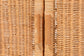 bali & pari Hendrina Natural Rattan and Mahogany Wood Shoe Cabinet, 4-Tier