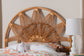 bali & pari Jasmine Natural Rattan Freestanding Headboard, Twin