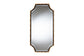 Baxton Studio Lieven Accent Wall Mirror with Bamboo Inspired Frame