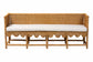 bali & pari Serenay Natural Rattan Dining Bench, 77"