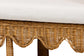 bali & pari Serenay Natural Rattan Dining Bench, 77"