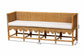 bali & pari Serenay Natural Rattan Dining Bench, 77"