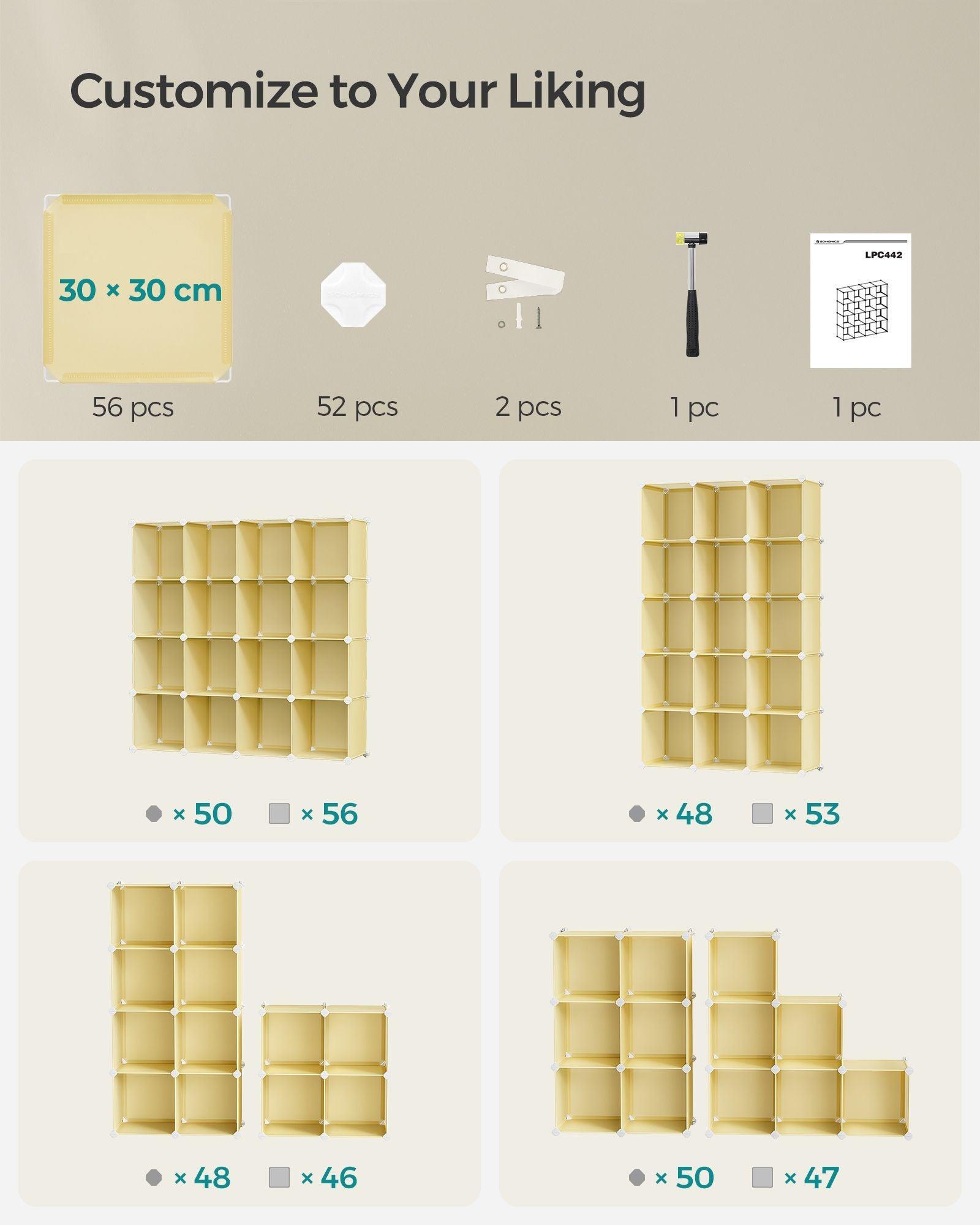 16-Cube Plastic Storage Organizer FredCo
