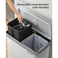 16 Gallon(2 x 8 Gallon) Dual Compartment Garbage Can FredCo