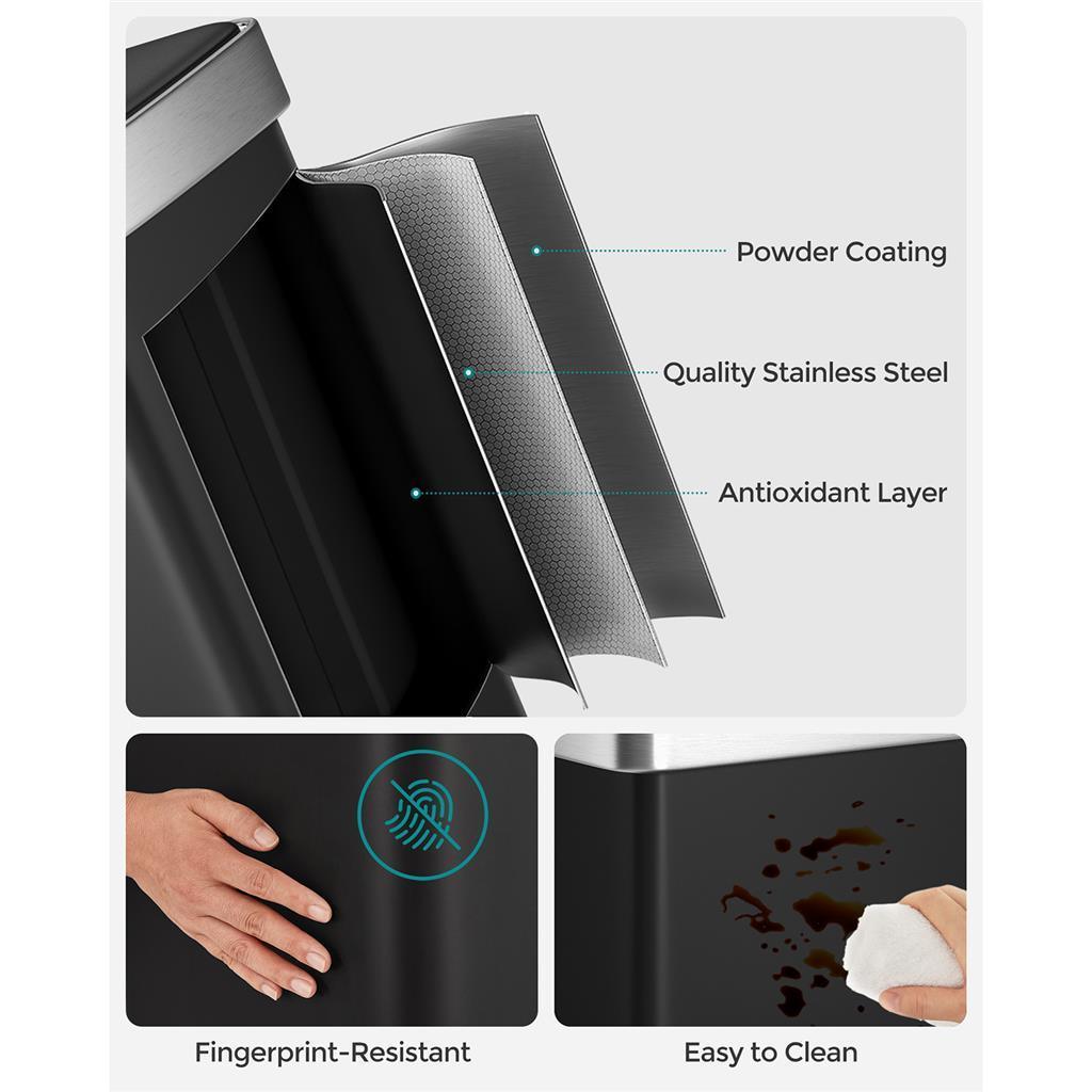 16 Gallon(2 x 8 Gallon) Dual Compartment Trash Can FredCo