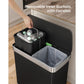 16 Gallon(2 x 8 Gallon) Dual Compartment Trash Can FredCo