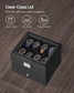 16-Slot Watch Box Black and Gray FredCo