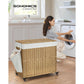 160L Rolling Laundry Basket with Wheels FredCo