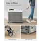 160L Rollling Laundry Hamper with Lid FredCo