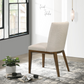 Elmwood Beige Fabric Dining Chair Set For Living Room Bedroom 34.6'H x 20.9'W x 24'D FredCo