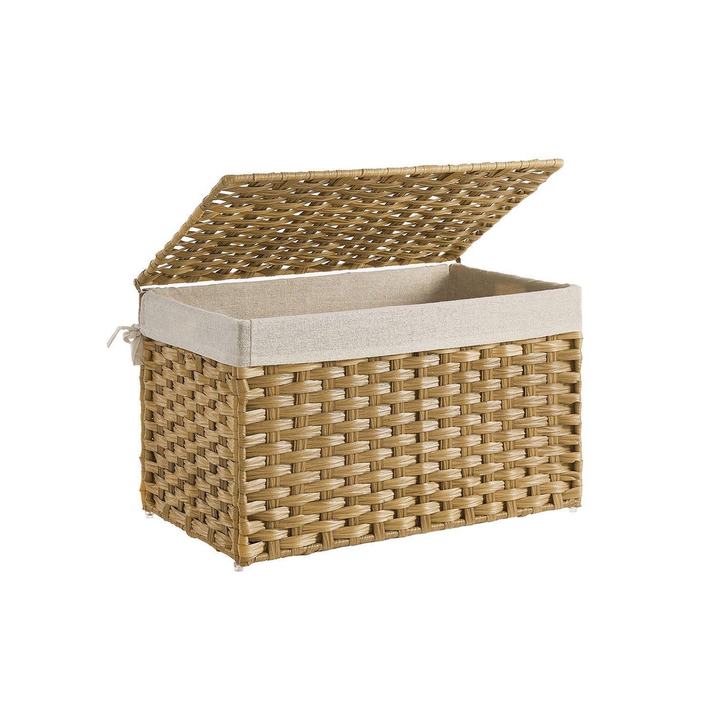 17.2 Gallon Woven Storage Basket with Lid FredCo
