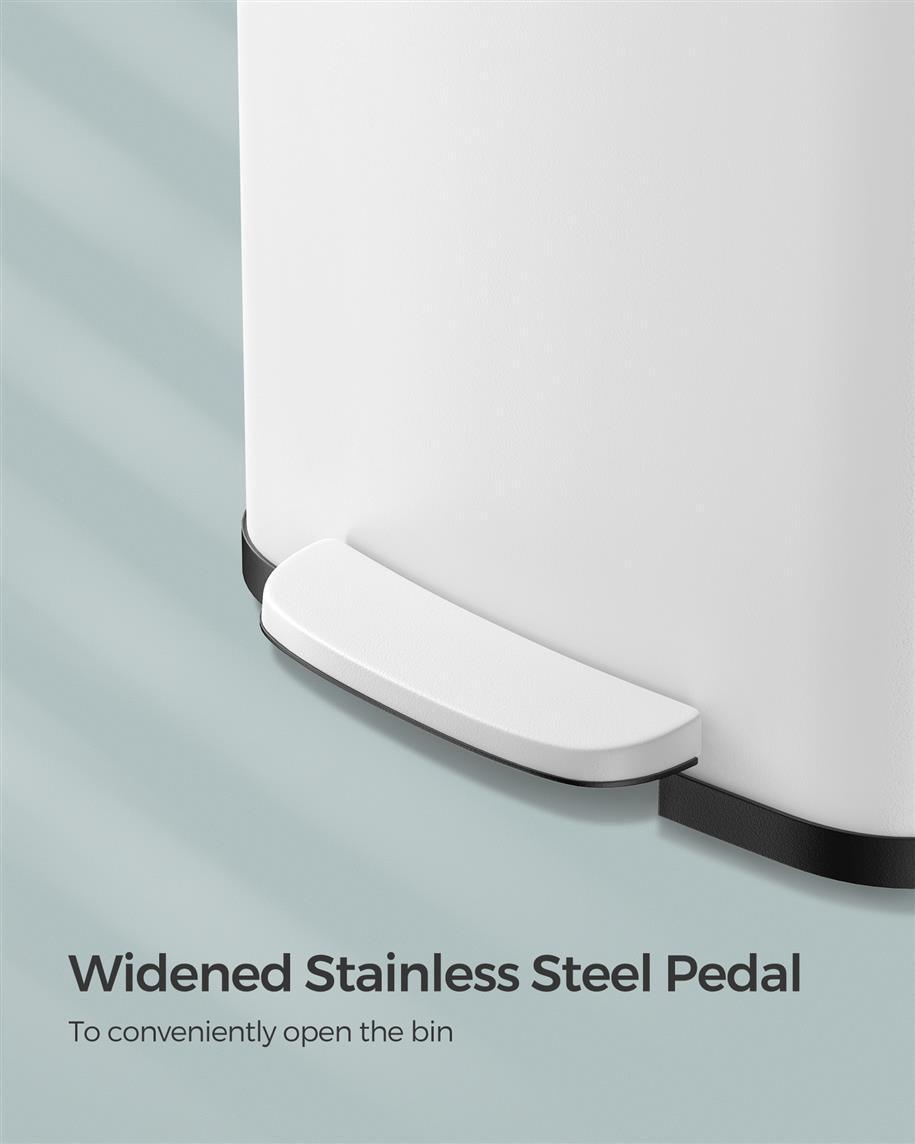 18-Gallon Stainless Steel Kitchen Trash Can FredCo
