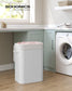 19-Gallon Laundry Hamper with Lid and Handles Cloud White FredCo