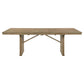 Adina 9-piece Extension Dining Set Distressed Light Brown