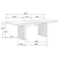 Adina 9-piece Extension Dining Set Distressed Light Brown