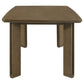 Ottowa 7-piece Rectangular Wood Dining Room Table Set Brown
