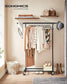 198 lb Clothes Rack with Wheels Black FredCo