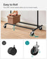 198 lb Clothes Rack with Wheels Black FredCo