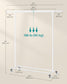198 lb Clothes Rack with Wheels Classic White FredCo
