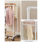 198 lb Load Double-Rod Clothes Rack FredCo