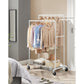 198 lb Load Double-Rod Clothes Rack FredCo