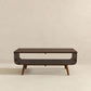 Modern wooden coffee table with shelf, FredCo International home furniture