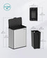 2.1-Gallon Hanging Trash Can with Lid FredCo