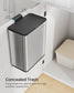 2.1-Gallon Hanging Trash Can with Lid FredCo