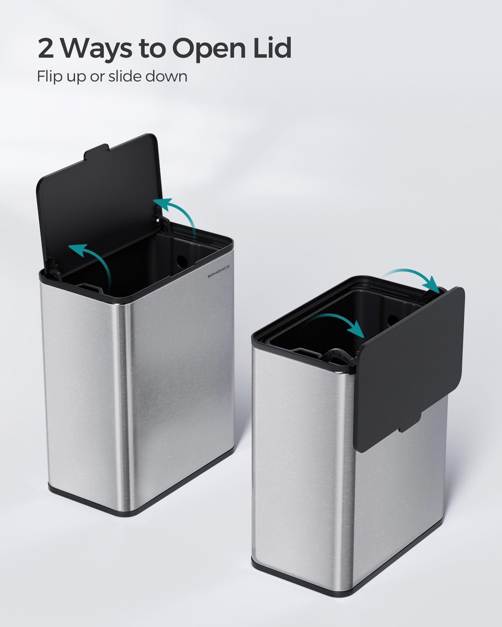 2.1-Gallon Hanging Trash Can with Lid FredCo