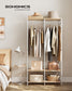 2-Column Clothes Rack Natural Beige FredCo