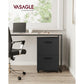 2-Drawer File Cabinet Matte Black FredCo