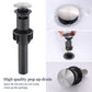 2-Handle 8 inch Widespread Bathroom Sink Faucet 360° Swivel with Pop Up Drain FredCo