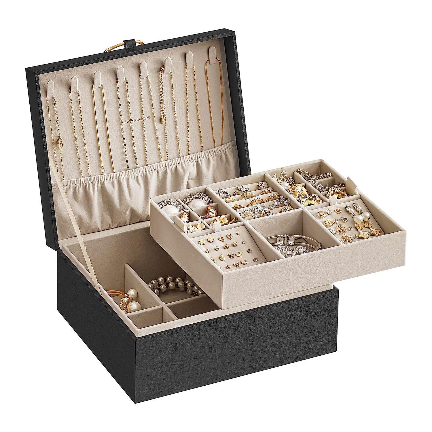 2-Layer Jewelry Box Black FredCo
