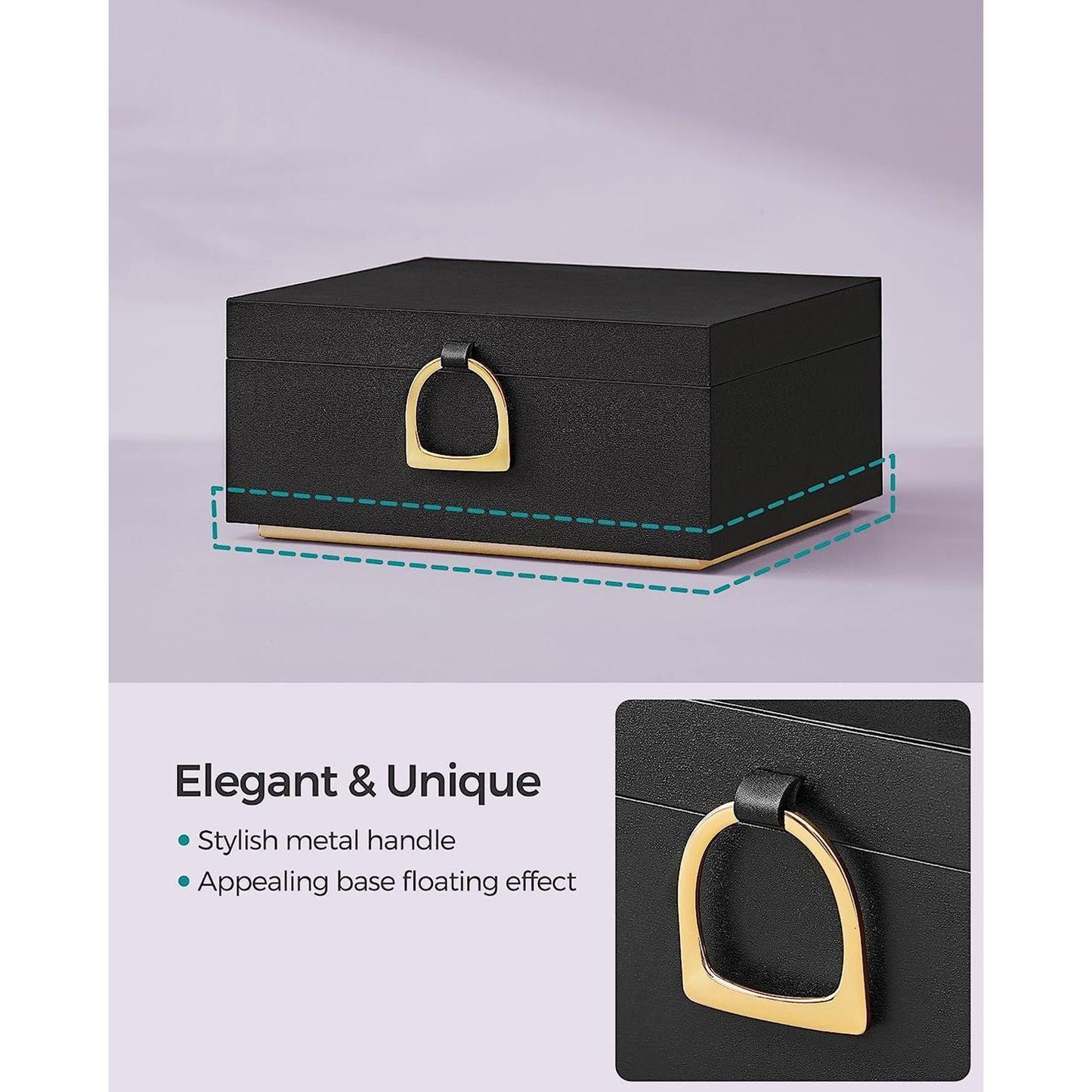 2-Layer Jewelry Box Black FredCo