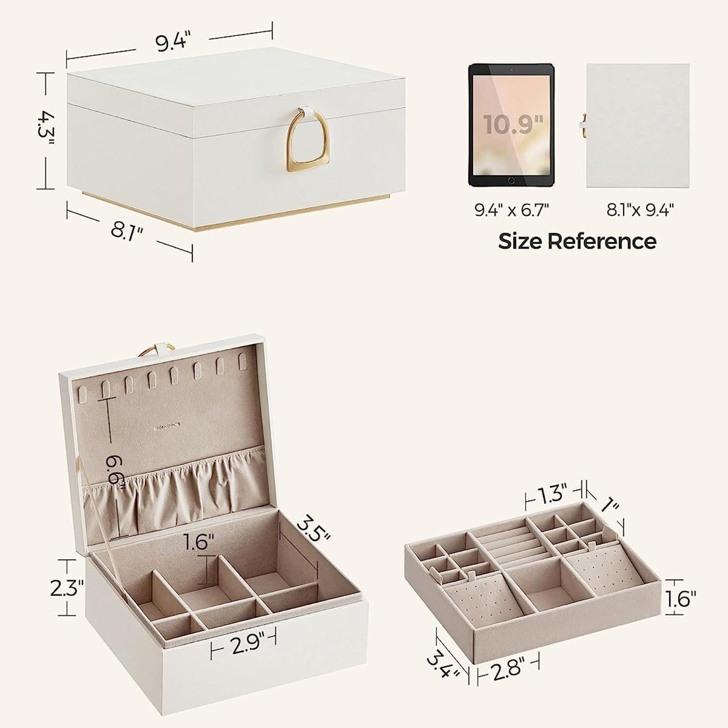 2-Layer Jewelry Box White FredCo
