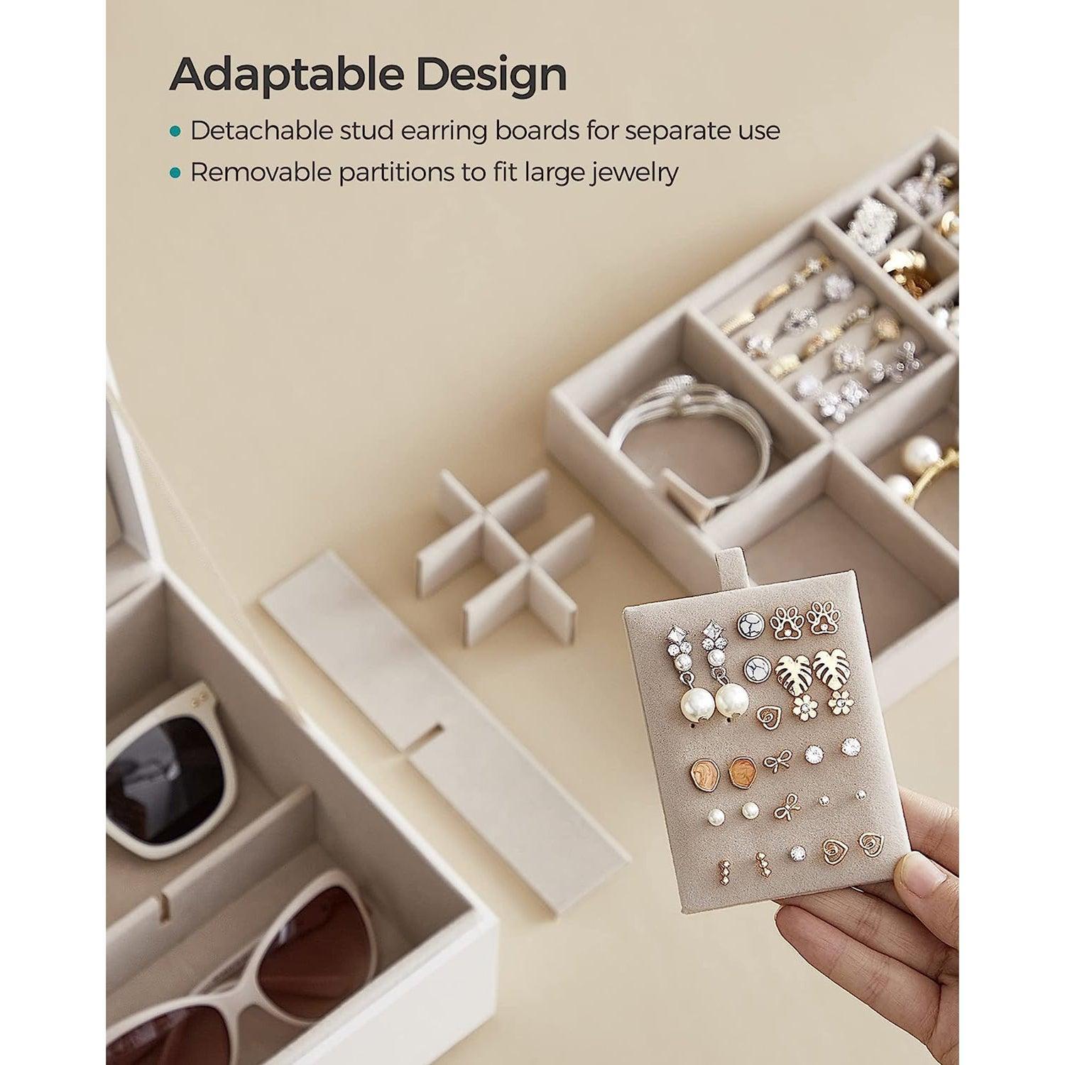2-Layer Jewelry Box White FredCo
