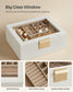 2-Layer Jewelry Box with Glass Lid FredCo