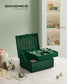 2-Layer Jewelry Box with Handle Forest Green FredCo