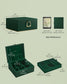 2-Layer Jewelry Box with Handle Forest Green FredCo