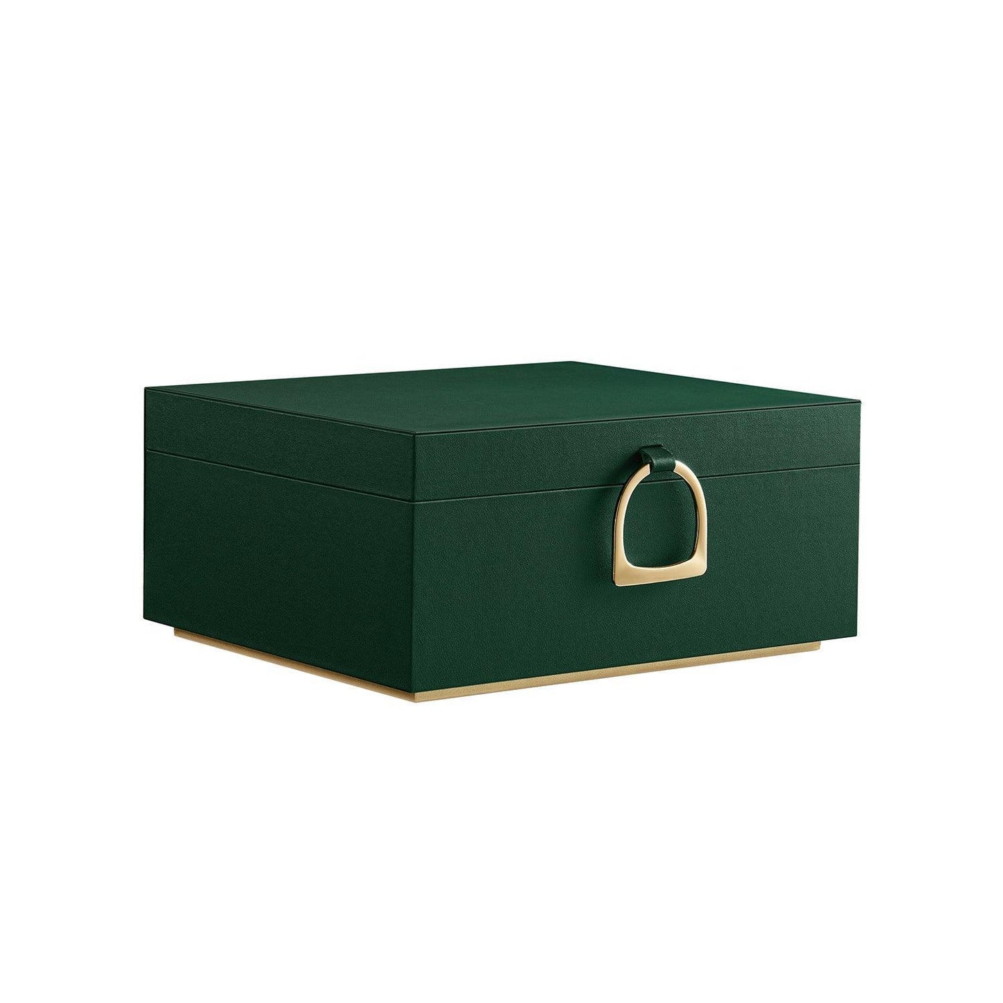 2-Layer Jewelry Box with Handle Forest Green FredCo