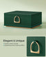 2-Layer Jewelry Box with Handle Forest Green FredCo