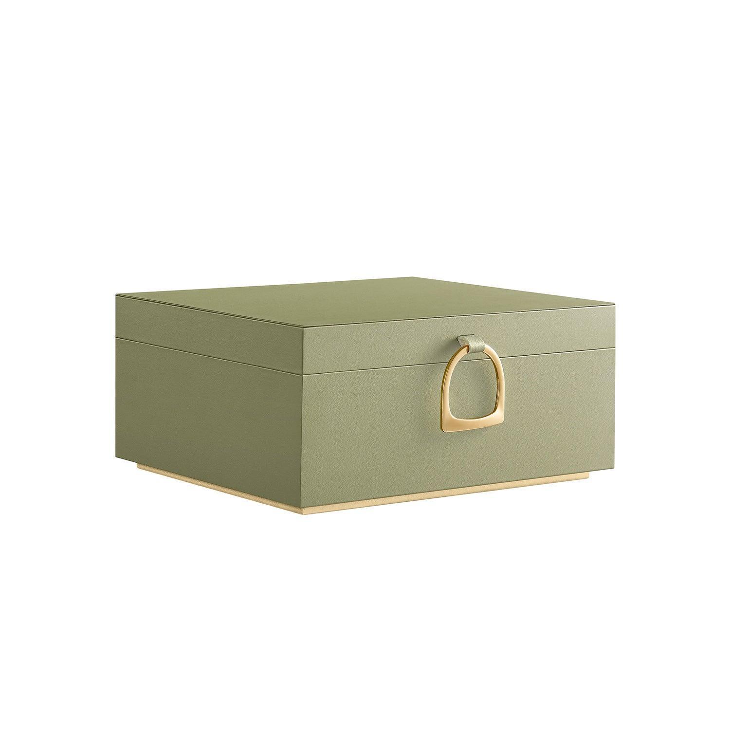 2-Layer Jewelry Box with Handle Laurel Green FredCo