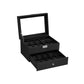 2-Layer Watch Box with Glass Lid FredCo