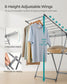 2-Level Laundry Drying Rack Gray FredCo