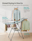 2-Level Laundry Drying Rack Gray FredCo