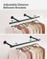 2 Pack Clothes Rack Wall-Mounted FredCo