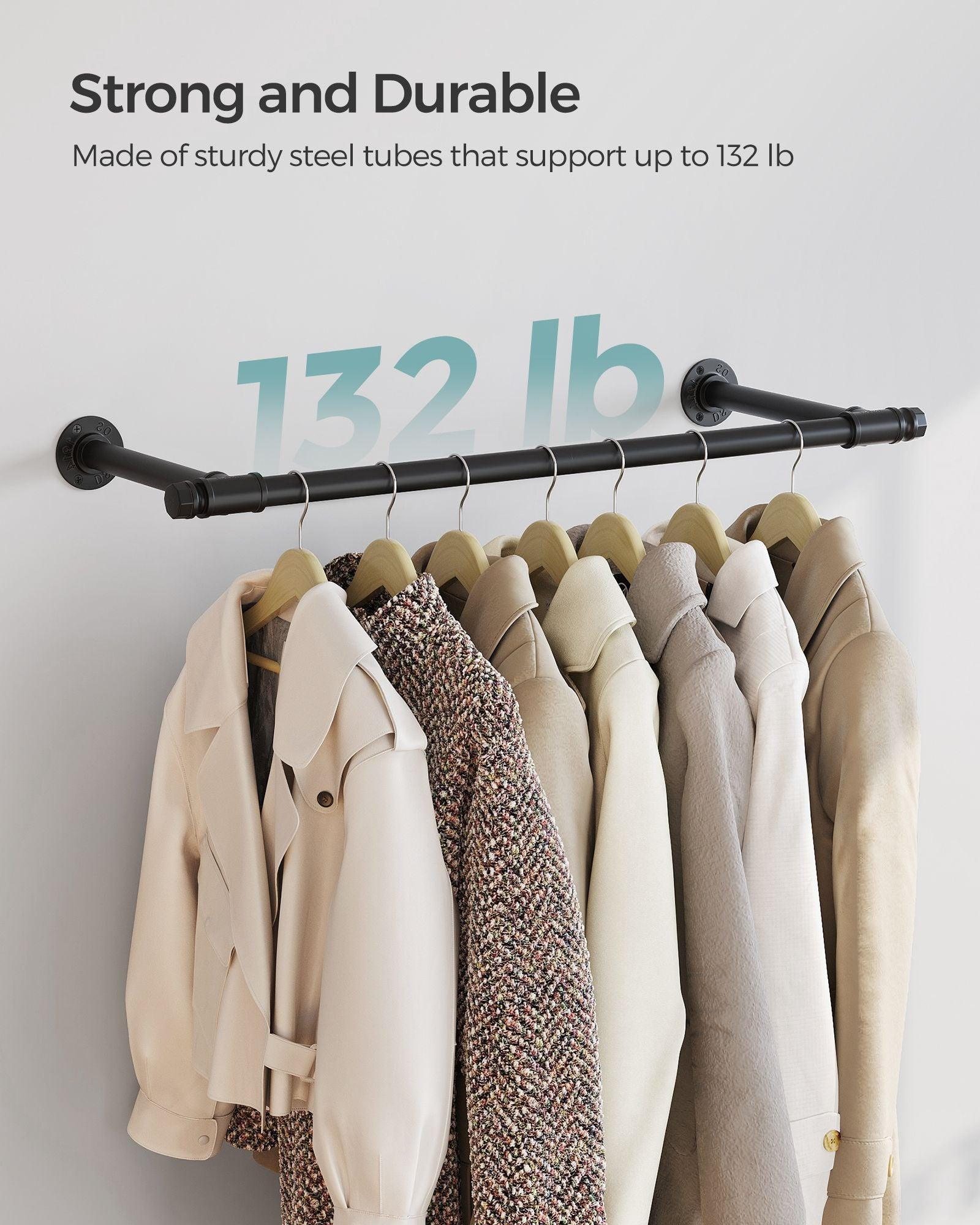 2 Pack Clothes Rack Wall-Mounted FredCo